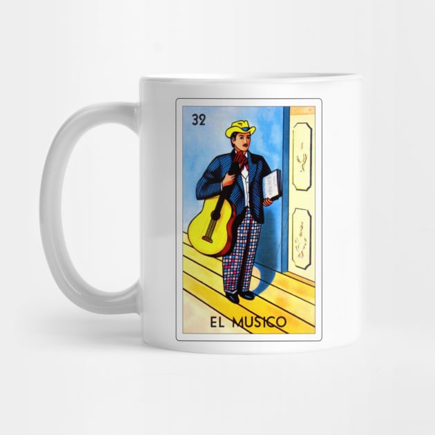 Loteria Mexicana Art - Loteria Mexicana Design - El Musico Gift - Regalo El Musico by HispanicStore